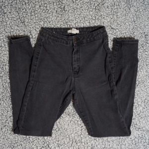 Forever 21 High Waisted Black Skinny Jeans